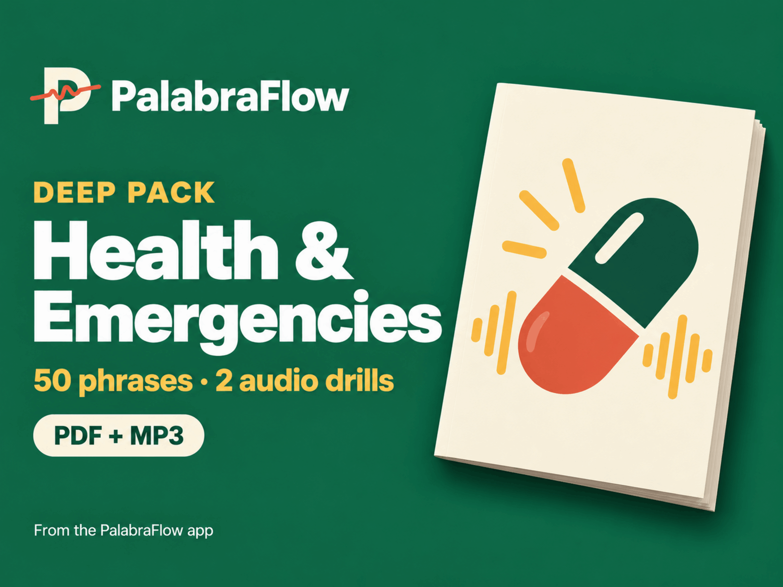 Health & Emergencies Deep Pack by PalabraFlow